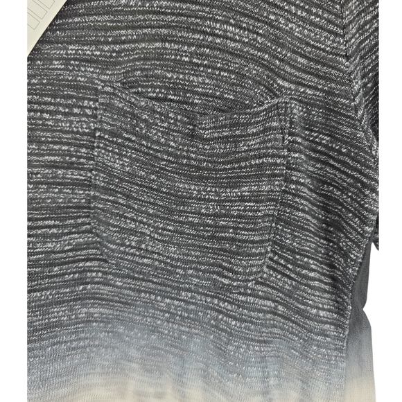 Language NWT Anthropologie Dip Dyed Top Size Medium in Cream & Gray Size - Picture 10 of 10